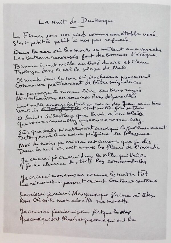ARAGON (Louis) Les yeux d'Elsa. Neuchâtel, Baconnière (coll. Cahiers du Rhône - série blanche), 1942. – Image 2