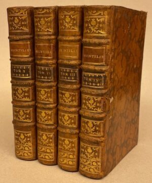 QUINTILIEN De l'institution de l'orateur. Paris, J. Barbou, 1770.