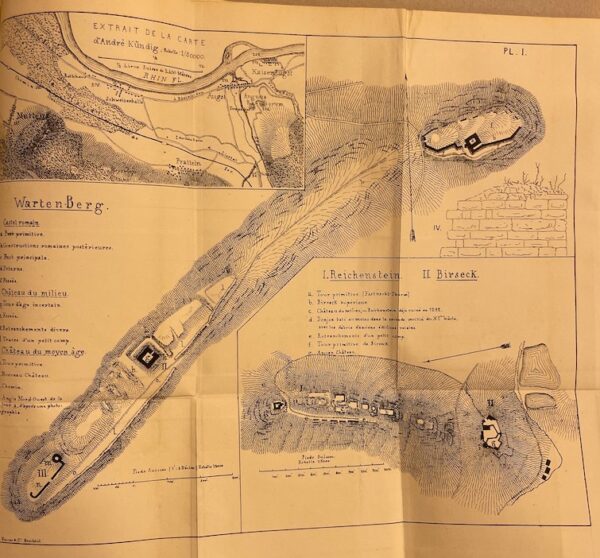 QUIQUEREZ (Auguste) Monuments de l'Ancien Evêché de Bâle. Topographie d'une partie du Jura oriental et en particulier du jura bernois. Epoque celtique et romaine. Porrentruy, Imprimerie et Lithographie de Victor Michel, 1864. – Image 5