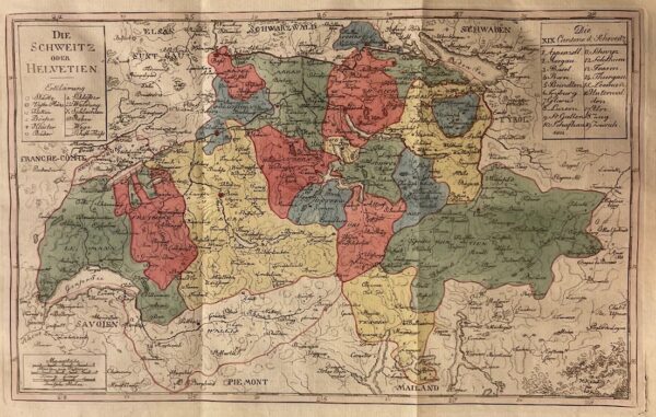 EBEL (Johann Gottfried) Manuel du voyageur en Suisse. Ouvrage oû l'on trouve les directions nécessaires pour recueillir tout le fruit et toutes les jouissances que peut se permettre un étranger qui parcourt ce pays-là. Traduit pour la seconde fois de l'allemand, sur la seconde édition, entièrement refondue et considérablement augmentée par l'auteur. Zurich, Orell, Fussli & Cie, 1805. – Image 4