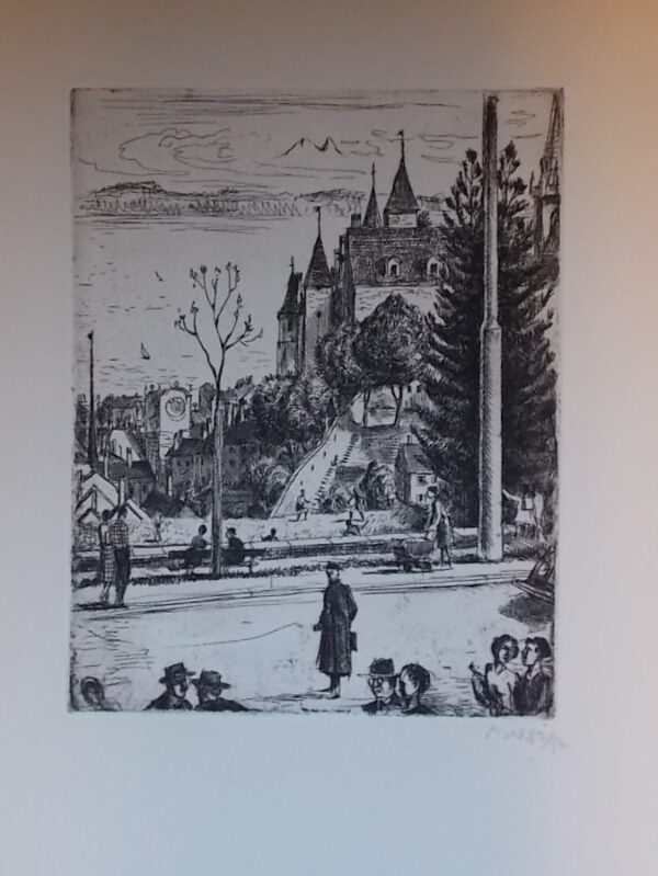 NORTH (Marcel) Les vingt-cinq capitales de la Suisse. Eaux-fortes de Marcel North. Neuchâtel, Ides et Calendes, 1949. – Image 5