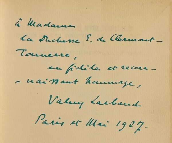 LARBAUD (Valery) Ce vice impuni, la lecture.... Maestricht, A.A.M. Stols (coll. Les livrets du bibliophile N° 8), 1926. – Image 2