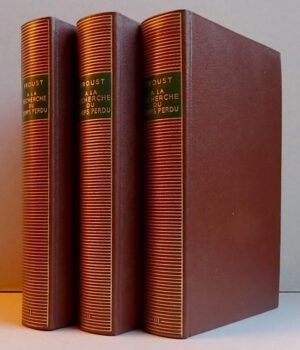 PROUST (Marcel) A la recherche du temps perdu. Paris, Gallimard (coll. Bibliothèque de la Pléiade), 1961-62.