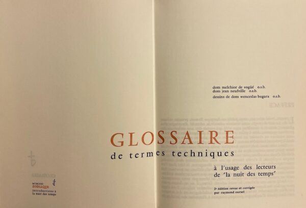 COLLECTIF Glossaire de termes techniques. Sans lieu, Zodiaque (coll. Introduction à la nuit des temps), 1965. – Image 2