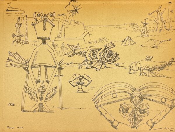 BRETON (André) Martinique charmeuse de serpents. Avec textes et illustrations d'André Masson [Paris], Editions du Sagittaire, 1948. – Image 5