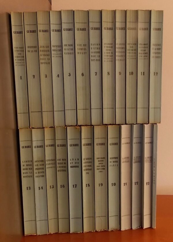 RAMUZ (C. F.) Oeuvres complètes I - XXIII (+ album  photographiques). Lausanne, Mermod, 1940-1954.
