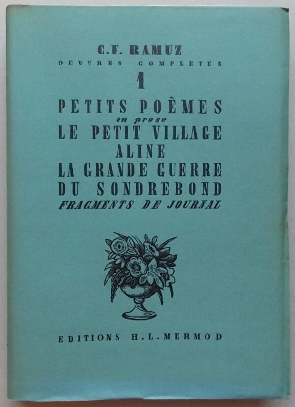 RAMUZ (C. F.) Oeuvres complètes I - XXIII (+ album  photographiques). Lausanne, Mermod, 1940-1954. – Image 2
