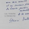 DEBLUË (Henri) La visite, suivi de L'Insecte. Lausanne, L'Aire - Coopérative Rencontre, 1971. – Image 2