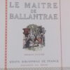 STEVENSON (Robert Louis) Le maître de Ballantrae. Paris, Union Bibliophile de France - Maximilien Vox éditeur, 1948.