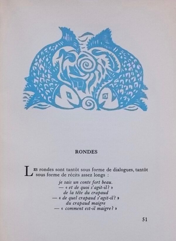 TAGORE (Abanindranath) et KARPELES (Andrée) Rondes et Berceuses (deuxième édition). Mouans-Sartoux, C. A. Högman (coll. Feuilles de l'Inde n°7), sans date. – Image 2