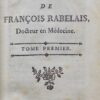 RABELAIS (François) Les oeuvres de François Rabelais, docteur en médecine. Genève, sans nom [Paris, Cazin], 1782. – Image 2