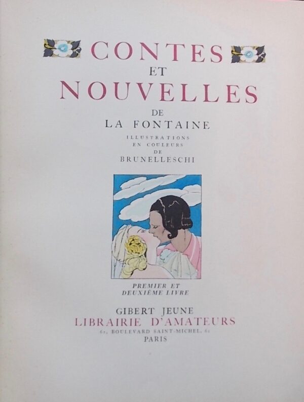 LA FONTAINE (Jean de) Contes et nouvelles. Paris, Gibert Jeune - Librairie d'Amateurs, 1937-1938. – Image 2