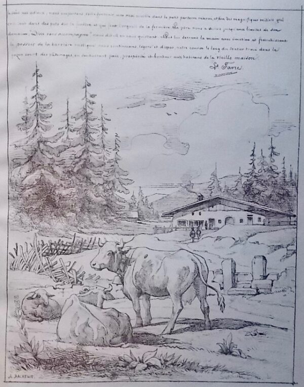 BACHELIN (Auguste) et al. Trois jours de vacances. Voyage des écoles industrielles dans le Jura neuchâtelois les 3, 4 et 5 juillet 1864. Neuchâtel, Delachaux et Sandoz - H. Furrer Lith., 1864. – Image 2