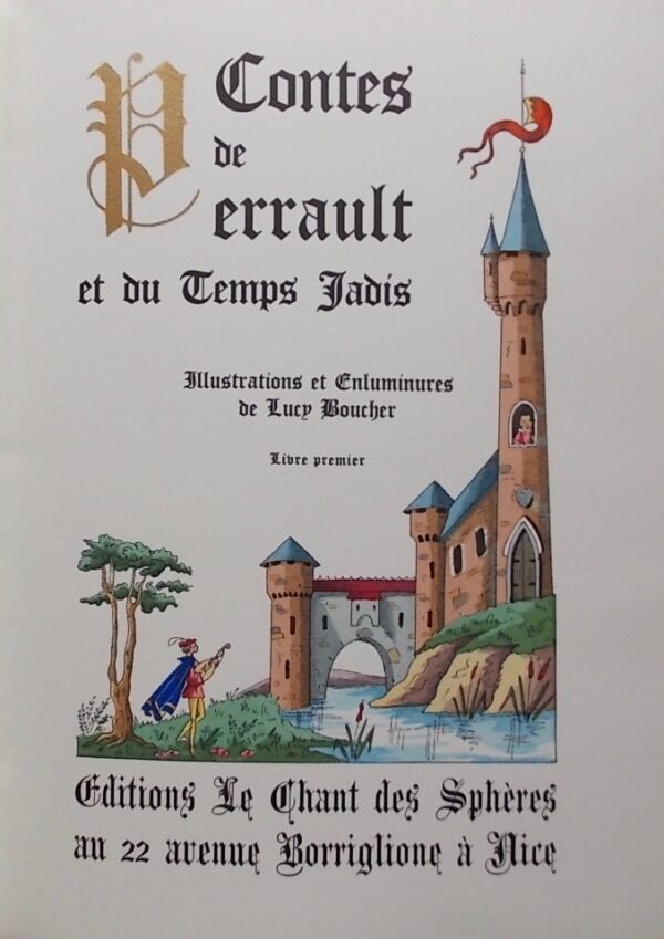 PERRAULT (Charles) - LEPRINCE DE BEAUMONT - D'AULNOY (Marie) Contes de Perrault & Contes du temps jadis. Nice, Editions le Chant des Sphères, 1968. – Image 3