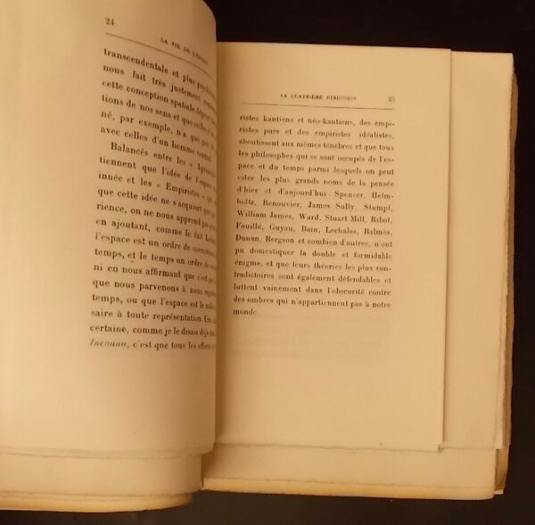 MAETERLINCK (Maurice) La vie de l'espace. La quatrième dimension - La culture des songes - Isolement de l'homme - Jeux de l'espace et du temps - Dieu. Paris, Bibliothèque-Charpentier, 1928. – Image 2