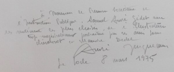 [JACQUEMIN] - CHERONNET (Louis) Portrait de A. Jacquemin. Sans lieu, Manuel Bruker, 1951. – Image 5