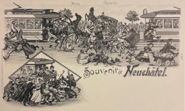 CHARLET (René) & COURVOISIER (Jean) Neuchâtel rétro, à travers des cartes postales. Saint-Blaise, Editions du Ruau, 1988. – Image 4