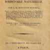 DUMERIL (André Marie Constant) Traité élémentaire d'histoire naturelle. Paris, De l'Imprimerie de Crapelet - Chez Deterville, An XII - 1804.