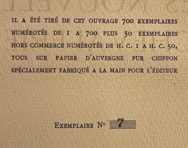 MONTHERLANT (Henry de) Les nouvelles chevaleries. Marseille, Jean Vigneau Editeur, 1942. – Image 3