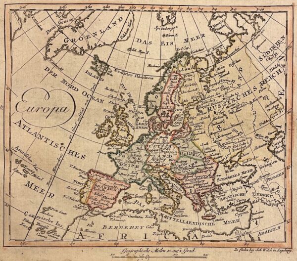 [WALSCH (Johannes)] Allgemeiner Atlas, Nach den bewährtesten Hülfsmitteln und astronomischen Ortsbestimmungen. Augsburg, im Verlag bei Johannes Walch, 1812. – Image 4