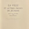 DÜRRENMATT (Friedrich) La ville. Et autres proses de jeunesse. Lausanne, Ex Libris, 1974. – Image 2