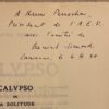 SIMOND (Daniel) Calypso ou la solitude. Drame. Lausanne, Editions des Terreaux, [1948]. – Image 2