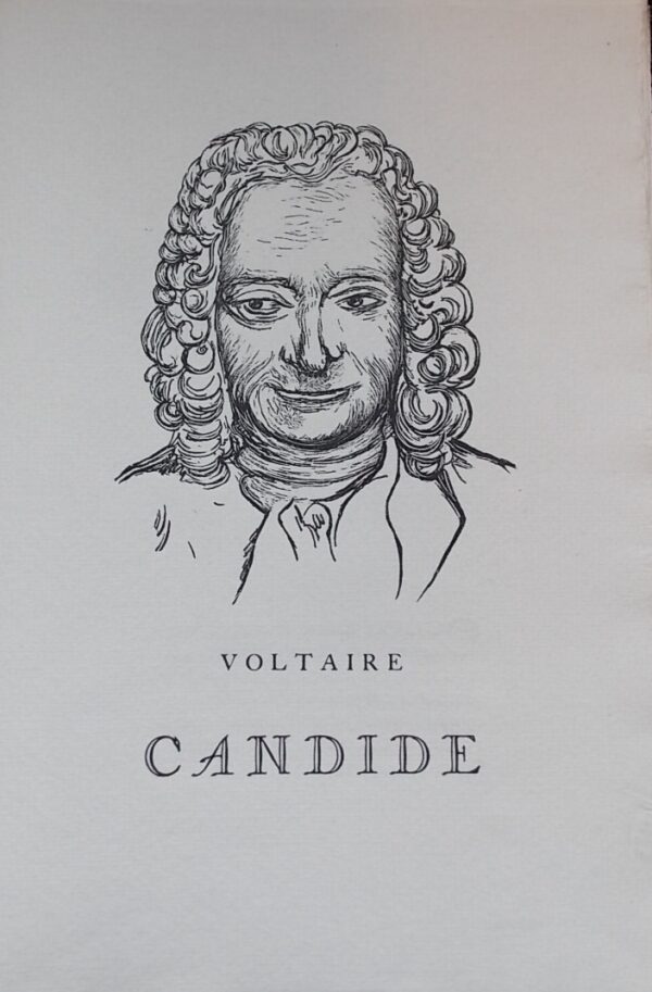 VOLTAIRE (François Marie Arouet) Candide. Lausanne, Gonin Frères, 1936.