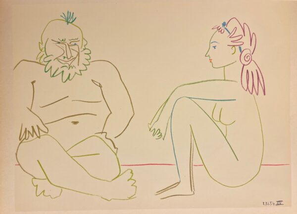 [VERVE] - PICASSO (Pablo) Suite de 180 dessins de Picasso. Paris, Verve (Vol. VIII, N° 29-30), 1954. – Image 3