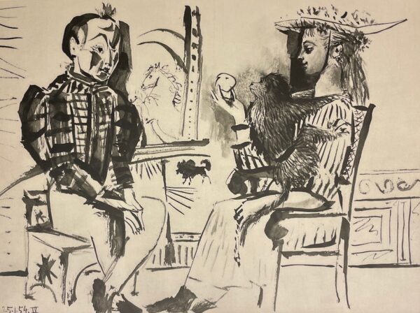 [VERVE] - PICASSO (Pablo) Suite de 180 dessins de Picasso. Paris, Verve (Vol. VIII, N° 29-30), 1954. – Image 4