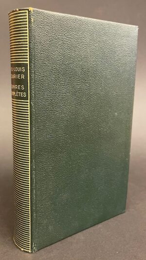 COURIER (Paul-Louis) Oeuvres complètes. Paris, Gallimard (coll. Bibliothèque de la Pléiade), 1951.