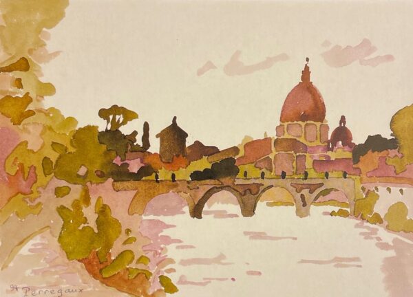 PERREGAUX (Aloys) Rome. Aquarelles. Journal de voyage. Hauterive, Gilles Attinger, 1997. – Image 4