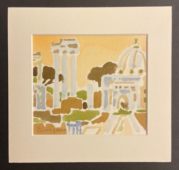 PERREGAUX (Aloys) Rome. Aquarelles. Journal de voyage. Hauterive, Gilles Attinger, 1997. – Image 5
