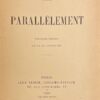 VERLAINE (Paul) Parallèlement. Paris, Léon Vanier, 1894. – Image 2