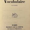 COCTEAU (Jean) Vocabulaire Poèmes. Paris, Editions de la Sirène, 1922. – Image 2