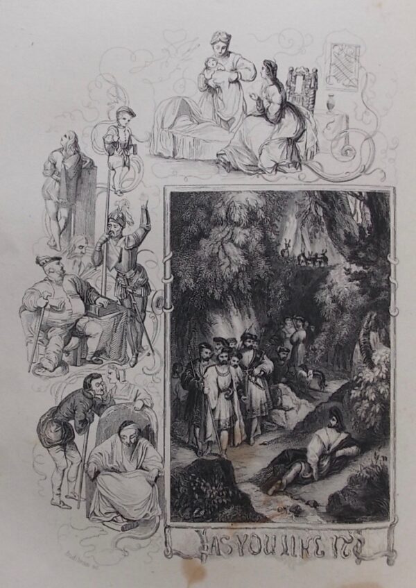 [SHAKESPEARE] - LAMB (Charles) Le Mémorial de W. Shakspere. Contes Shaksperiens par Charles Lamb, traduits de l'Anglais par M. Alphonse Borghers. Paris, Baudry, 1842. – Image 5