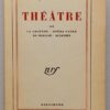 AUDIBERTI (Jacques) Théâtre III. La logeuse - Opéra parlé - Le Ouallou - Altanima. Paris, Gallimard (coll. Blanche), 1956.