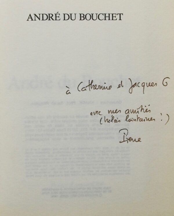 [DU BOUCHET] - CHAPPUIS (Pierre) André Du Bouchet. Paris, Seghers (coll. Poètes d'aujourd'hui), 1979. – Image 2