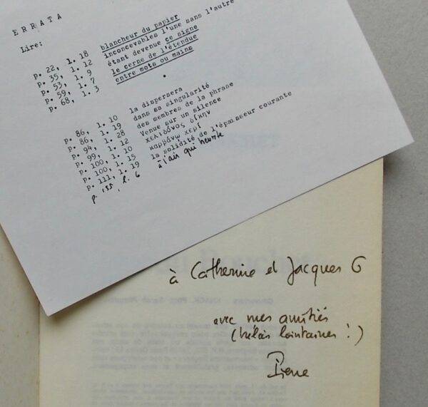 [DU BOUCHET] - CHAPPUIS (Pierre) André Du Bouchet. Paris, Seghers (coll. Poètes d'aujourd'hui), 1979. – Image 3