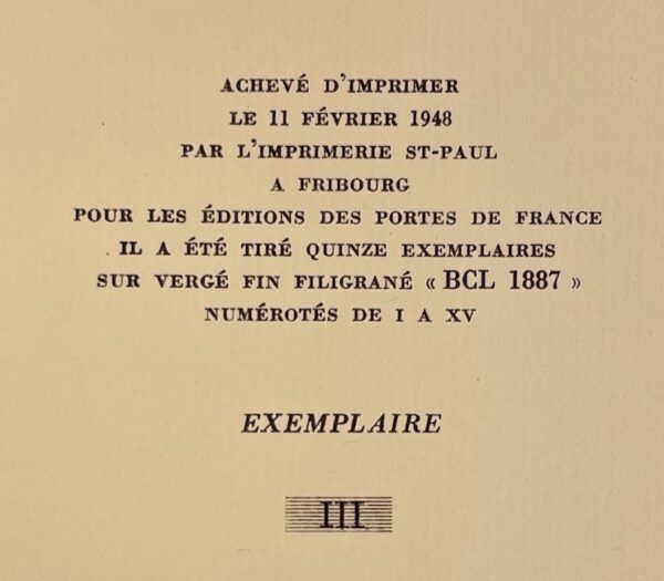 [CLAUDEL] - RYWALSKI (P. Pascal) Claudel et la bible. La bible dans l'oeuvre littéraire de Paul Claudel. Porrentruy, Aux Portes de France, 1948. – Image 2