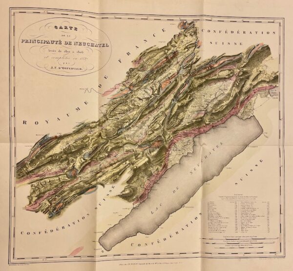 COLLECTIF Mémoires de la Société des Sciences Naturelles de Neuchâtel. Tome II. Neuchâtel, Imprimerie de Petitpierre, 1839. – Image 3