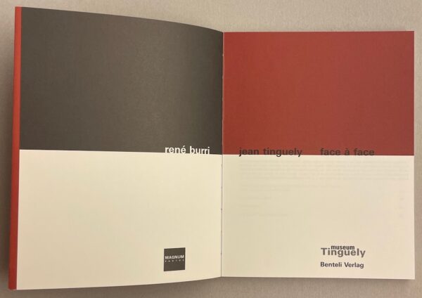 BURRI (René) Face à face. René Burri - Jean Tinguely. Wabern, Benteli Verlag, 2005. – Image 3