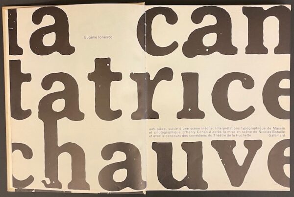 IONESCO (Eugène) La cantatrice chauve. Paris, Gallimard, 1964. – Image 2