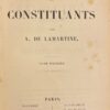 LAMARTINE (Alphonse de) Histoire des Constituants. Paris, Pagnerre - Victor Lecou, 1855. – Image 2