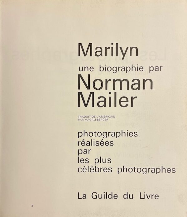 MAILER (Norman) Marilyn. Lausanne, Guilde du Livre, s.d. – Image 2