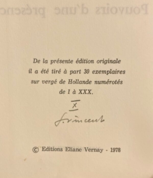 [CRISINEL] - VINCENT (Gilbert) Edmond-Henri Crisinel. Pouvoirs d'une présence. Genève, Eliane Vernay (coll. Mémoires Vives), 1978. – Image 2