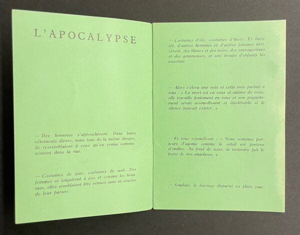 HUGNET (Georges) L'Apocalypse. Paris, GLM (Habitude de la Poésie, treizième cahier), 1937. – Image 2