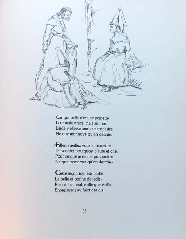 VILLON (François) / STAMPFLI (Pierre) Ballades et testaments. Zurich, Editions des Gaules, 1945. – Image 3