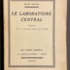 JACOB (Max) Le laboratoire central. Poésies. Paris, Au Sans Pareil, 1921.