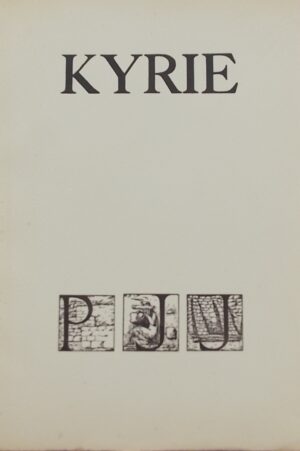 JOUVE (Pierre Jean) Kyrie, Paris, GLM, 1938.