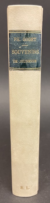 GODET (Philippe) Souvenirs de jeunesse. Neuchâtel - Stuttgart - Bâle - Berlin - Paris. 1850-1874, Neuchâtel, Delachaux & Niestlé, 1928. – Image 3